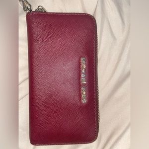 Red Michael Kors Wallet
